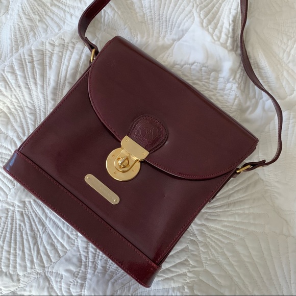 Sold - Vintage Polo Ralph Lauren Burgundy Crossbody Bag - Picture 15 of 15